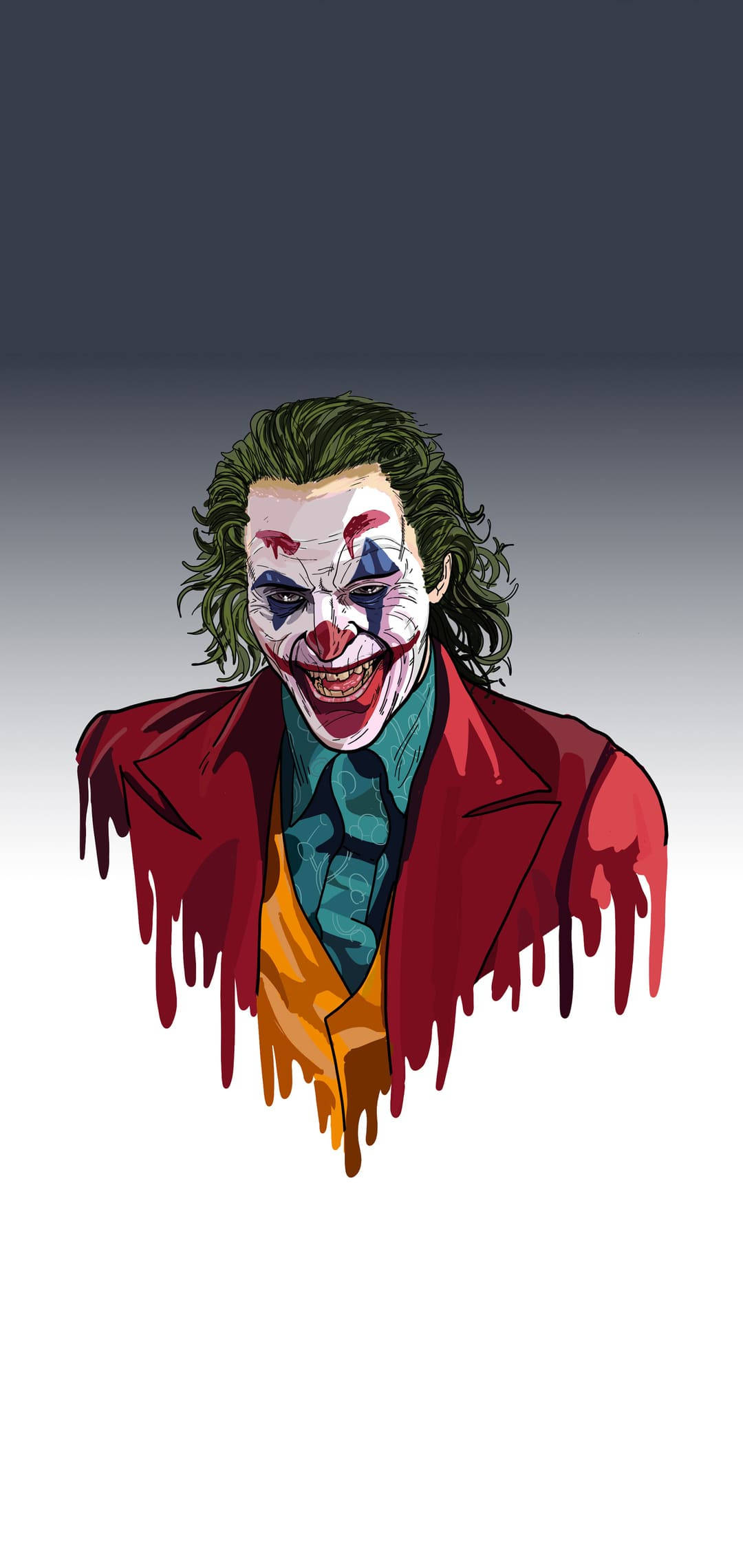 3d Joker Iphone Dripping Paint