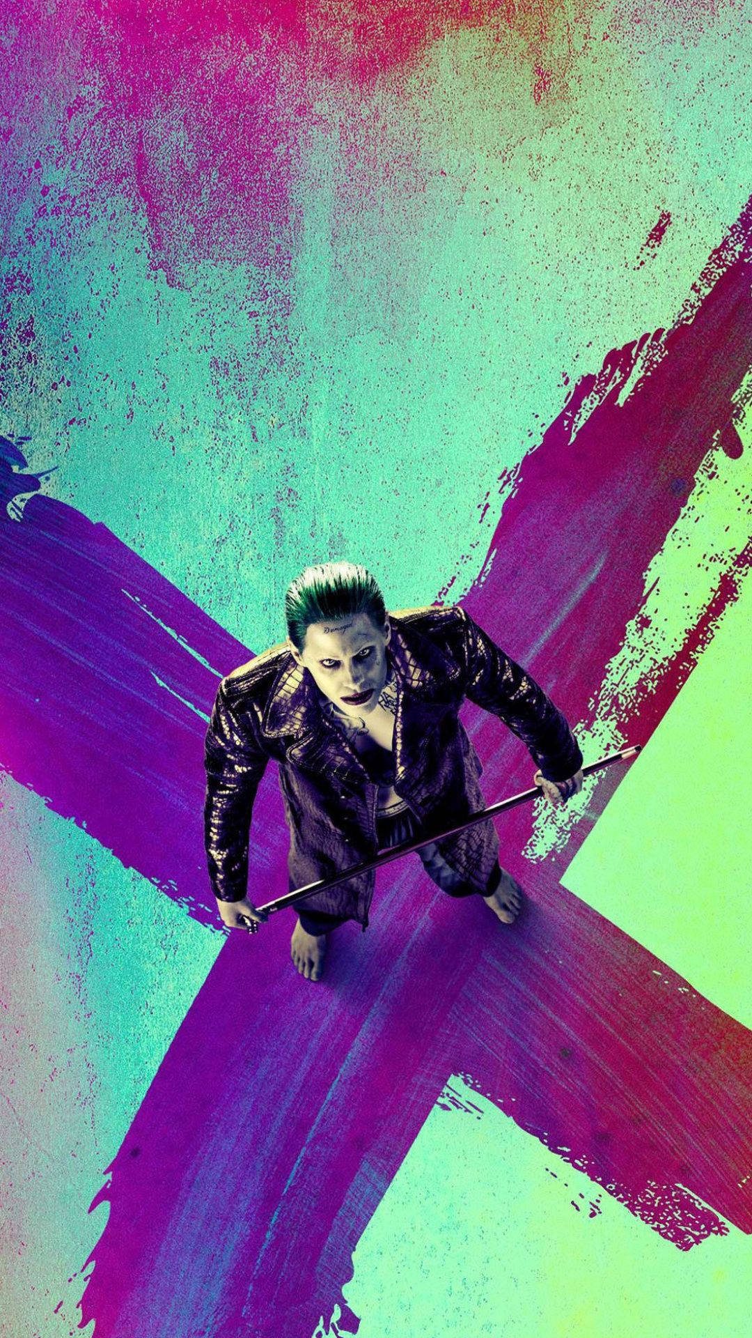 3d Joker Iphone Jared Leto On X Background