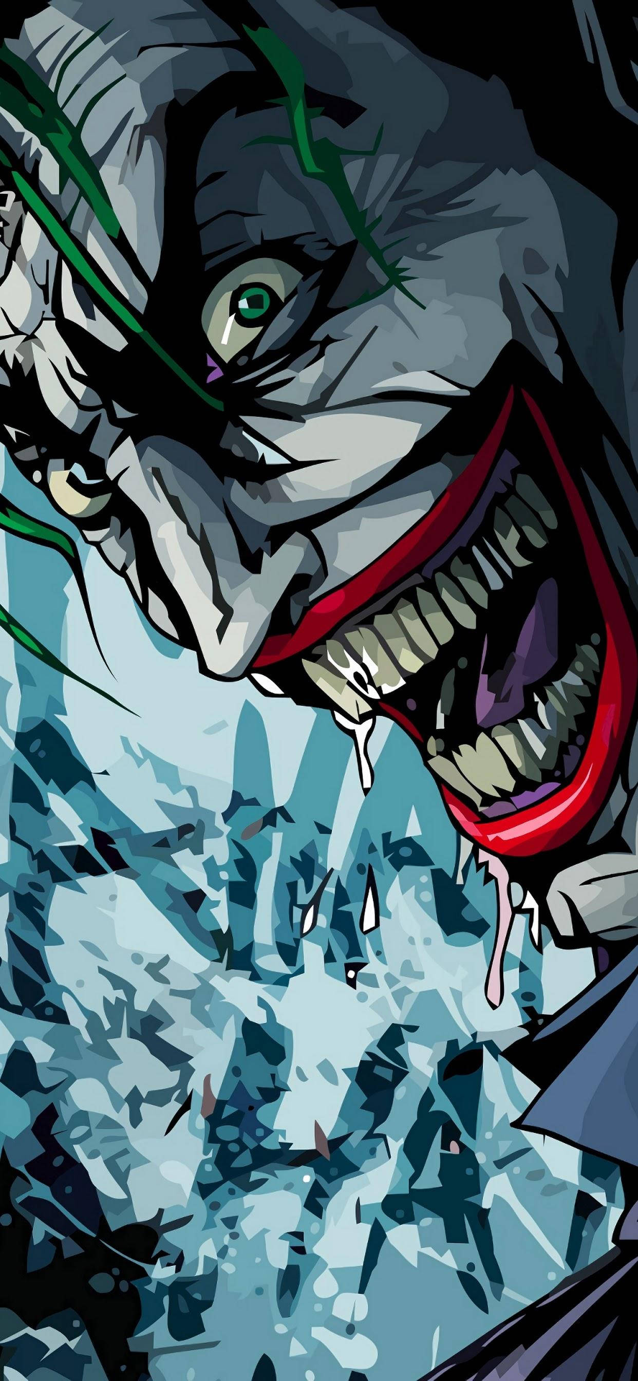 3d Joker Iphone Laughing Close-up Background