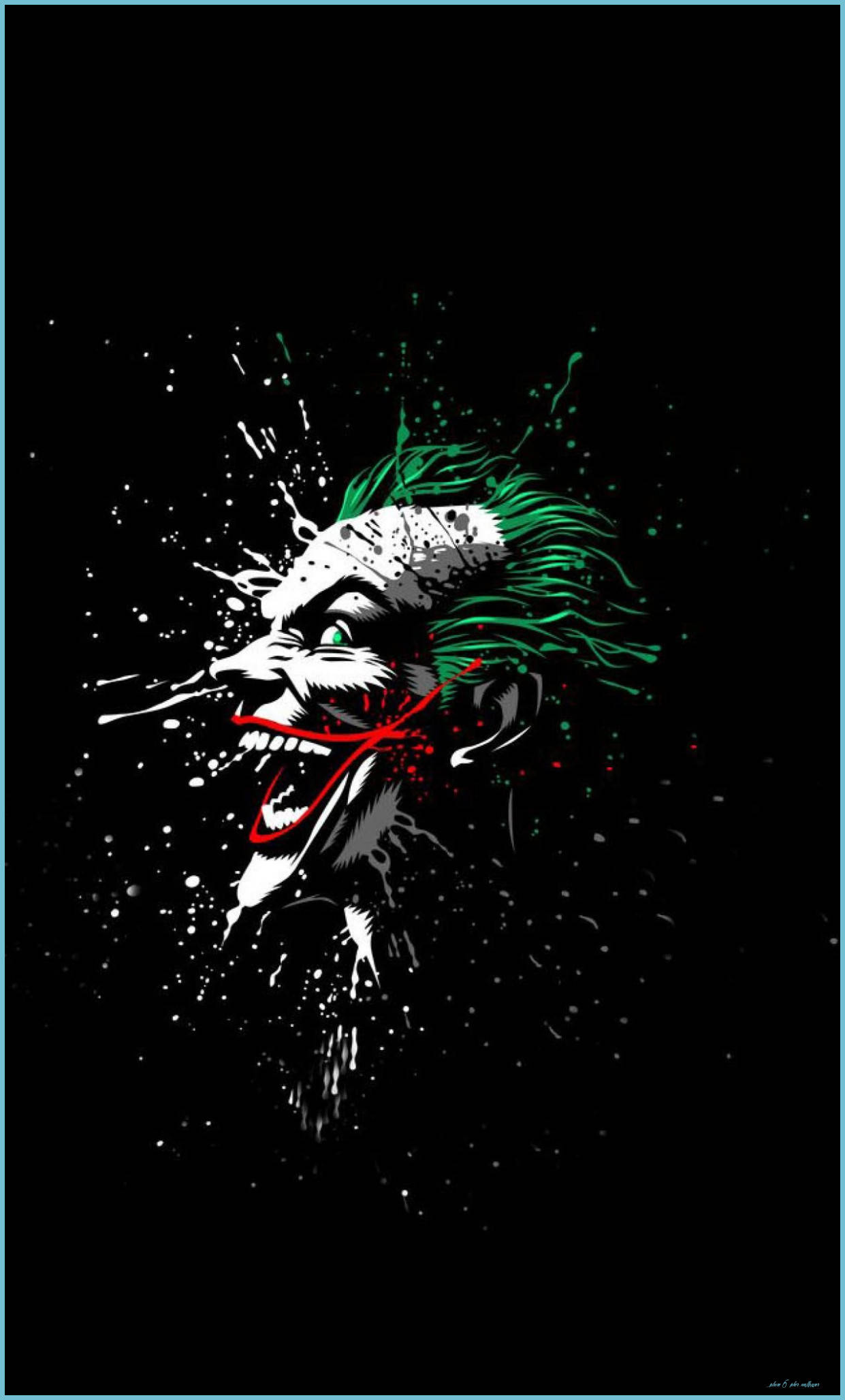 3d Joker Iphone Painting Streaks Background