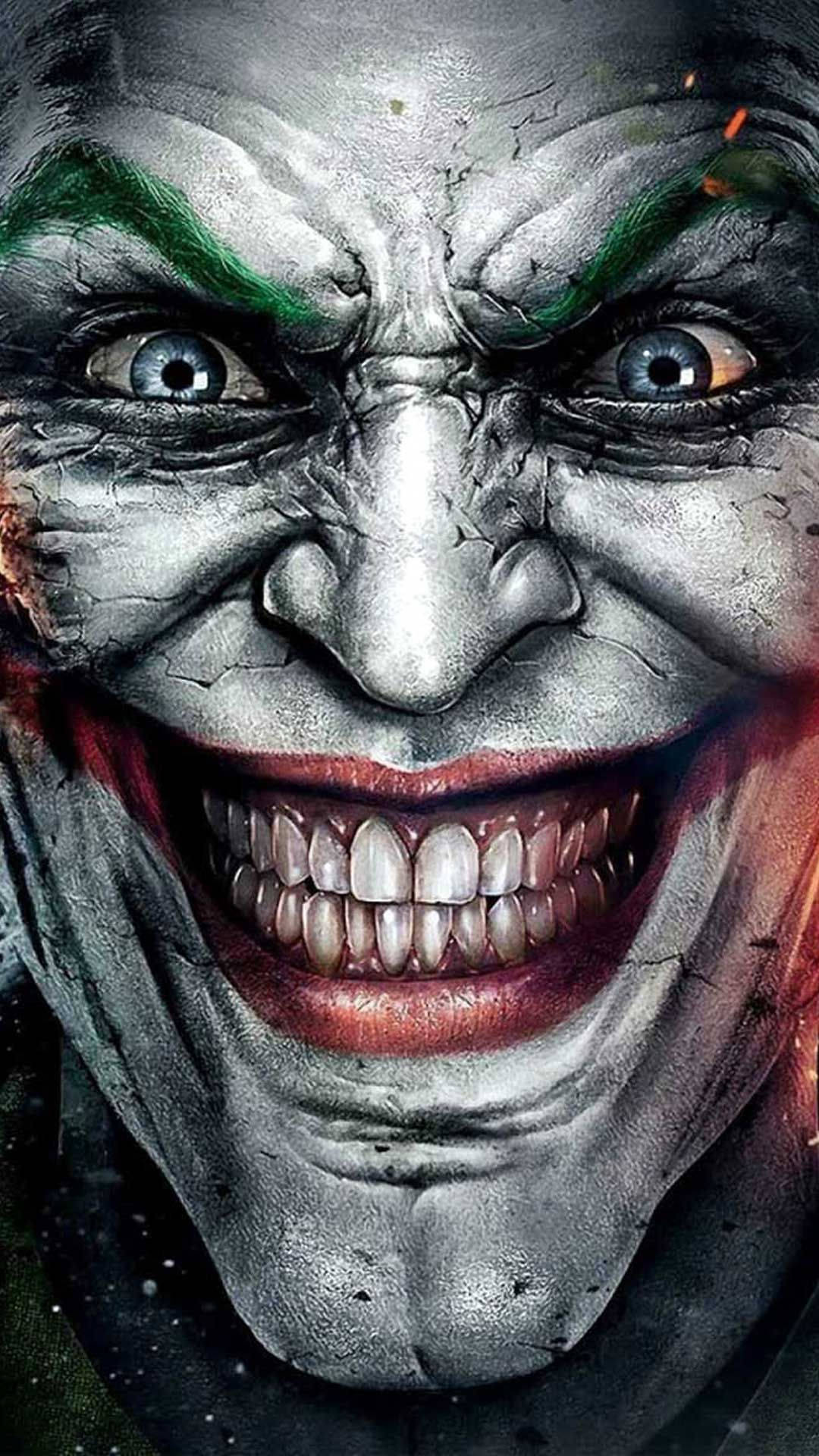 3d Joker Iphone Smiling Close-up Background