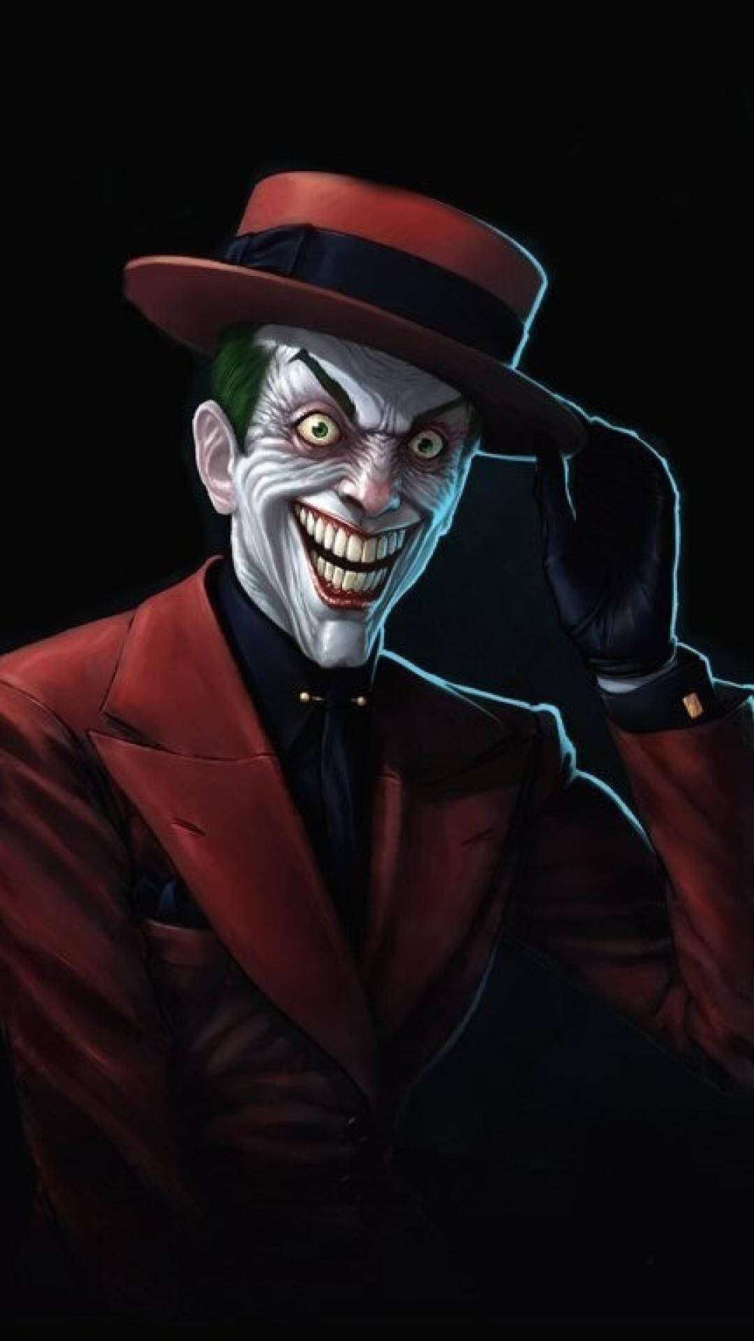 3d Joker Iphone Wearing Hat Background