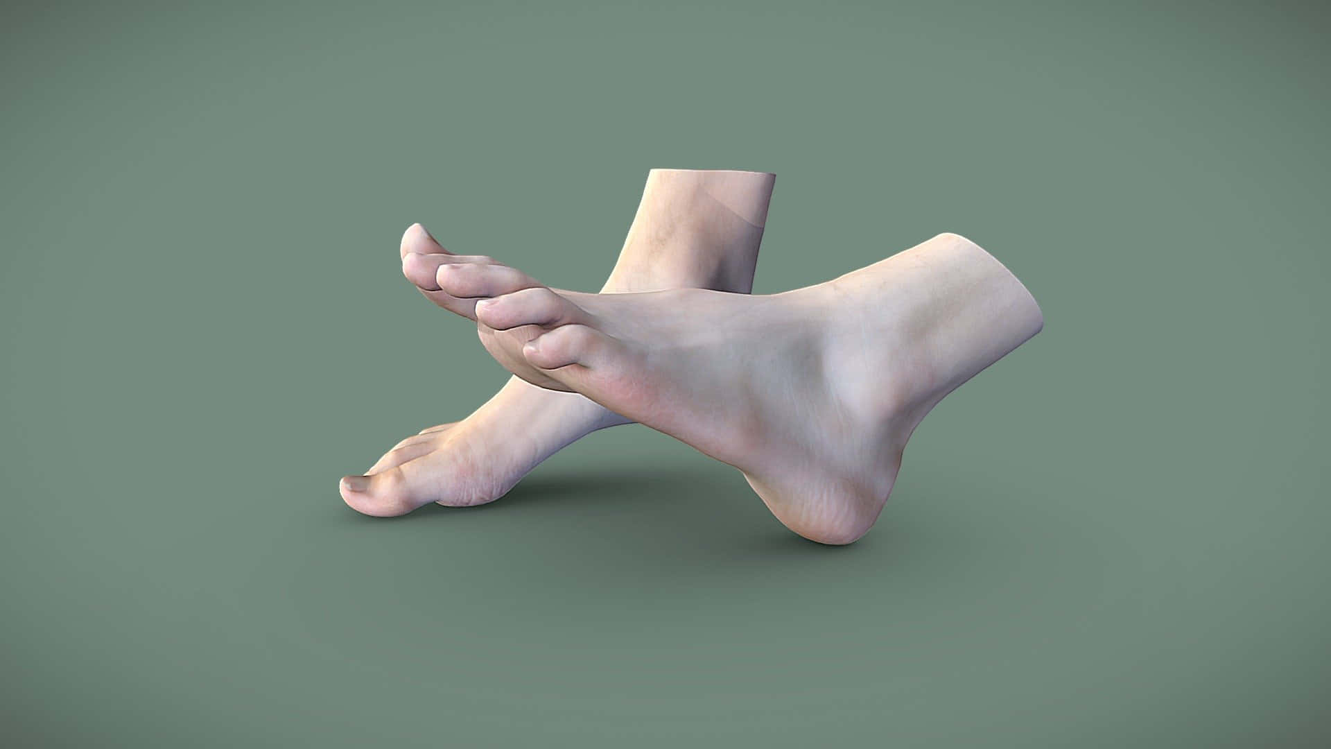 3d Male Feet Background