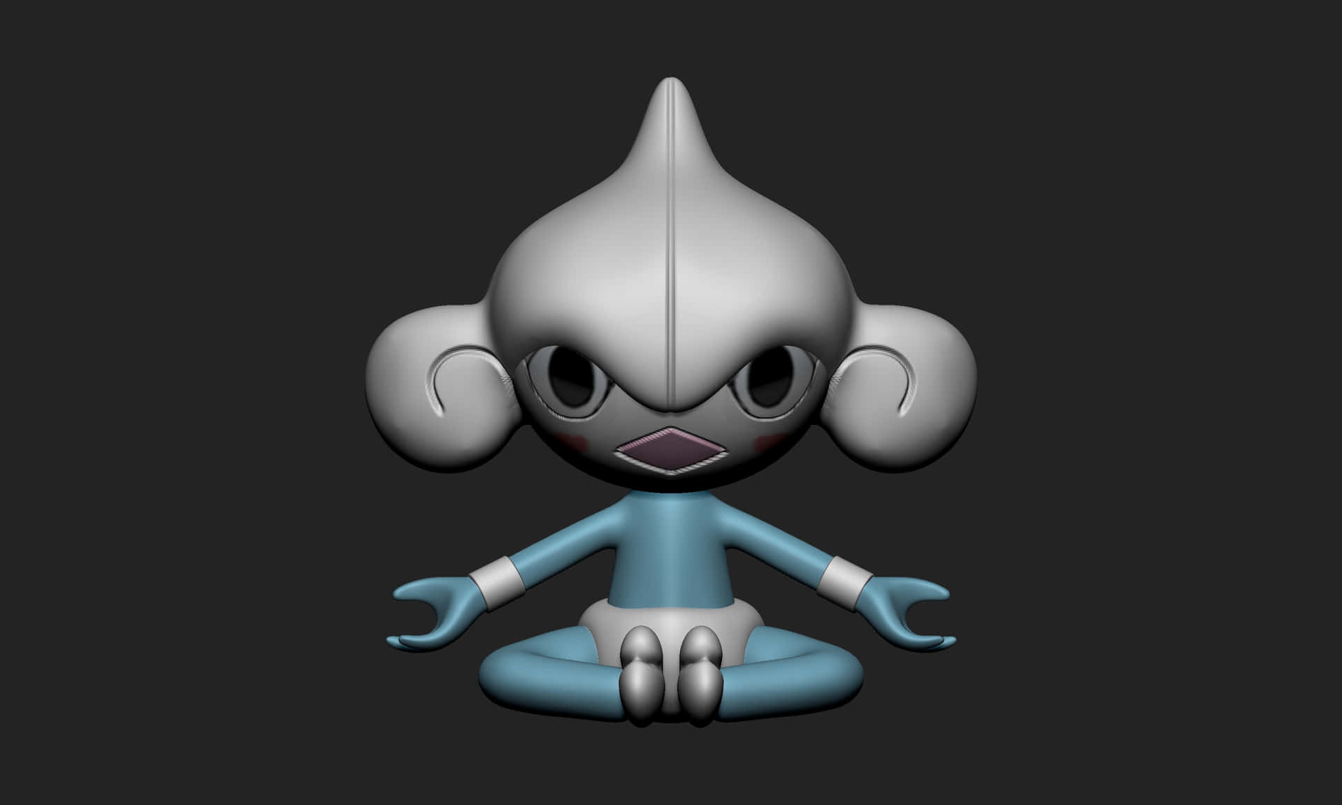 3d Meditating Meditite Background