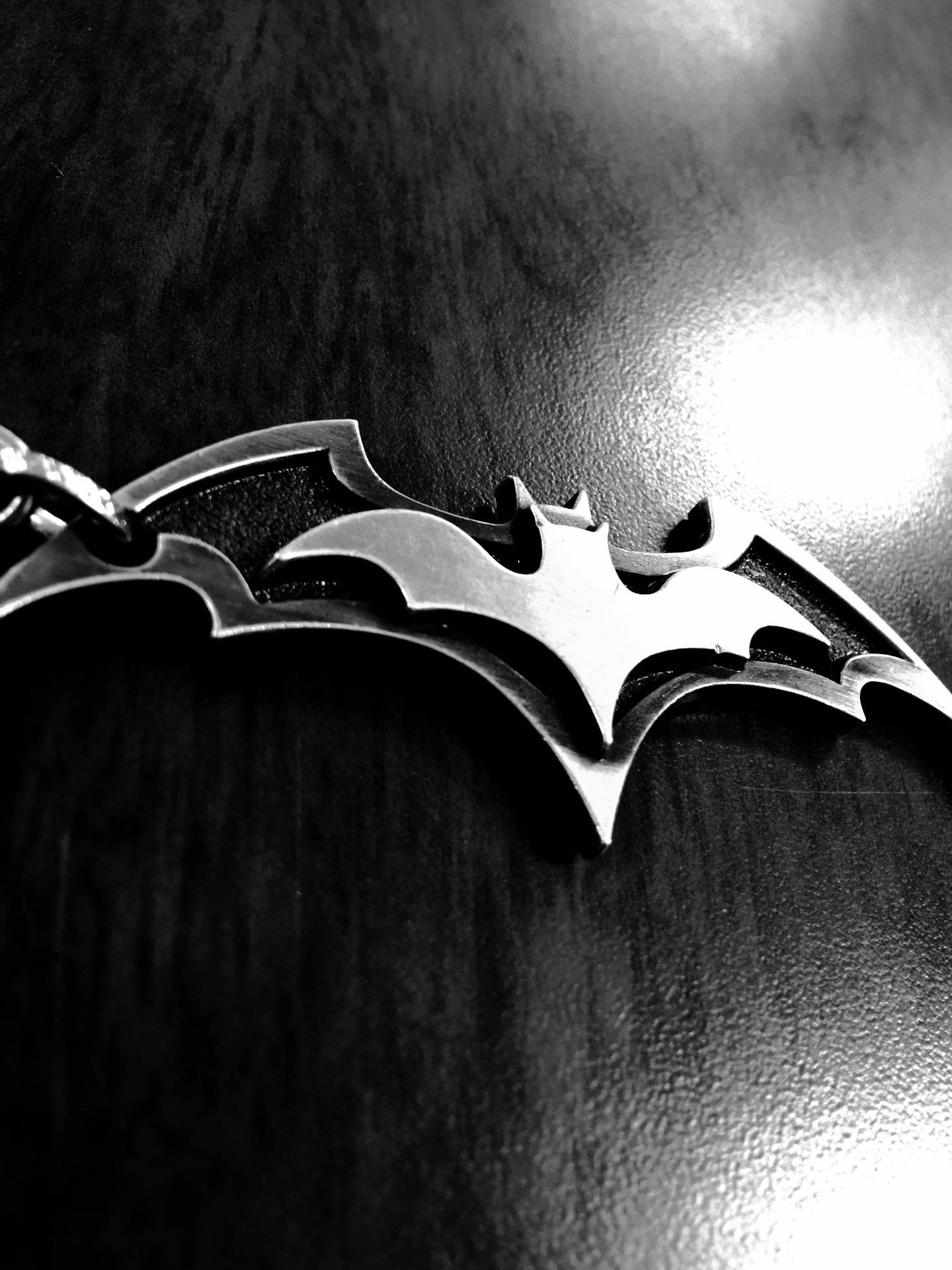 3d Metal Batman Logo Iphone Background