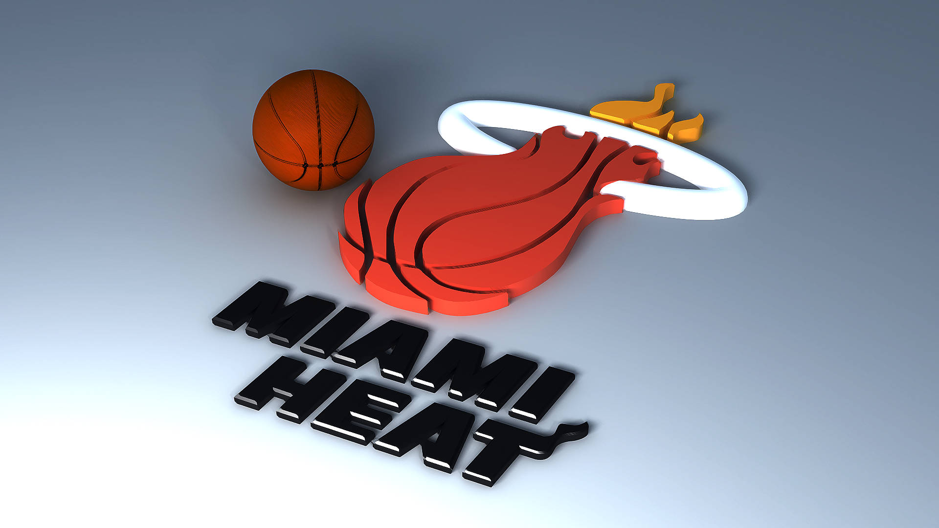 3d Miami Heat Logo Background