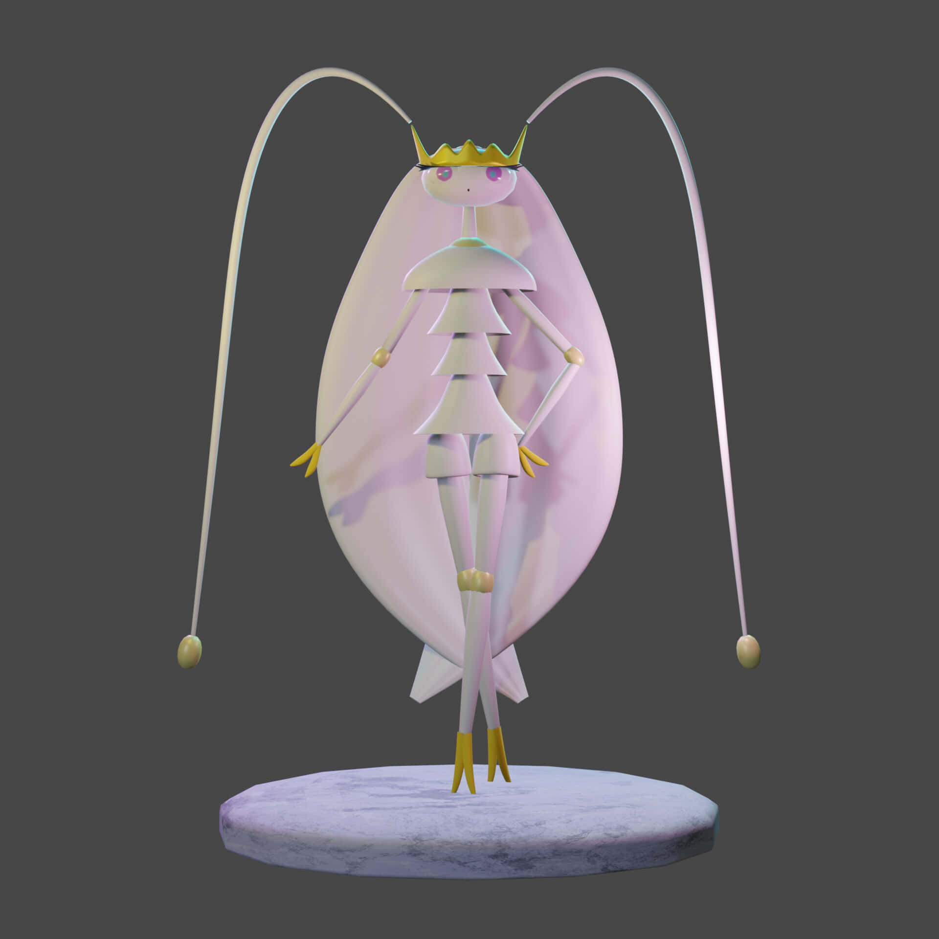 3d Model Of Pokemon Pheromosa Background