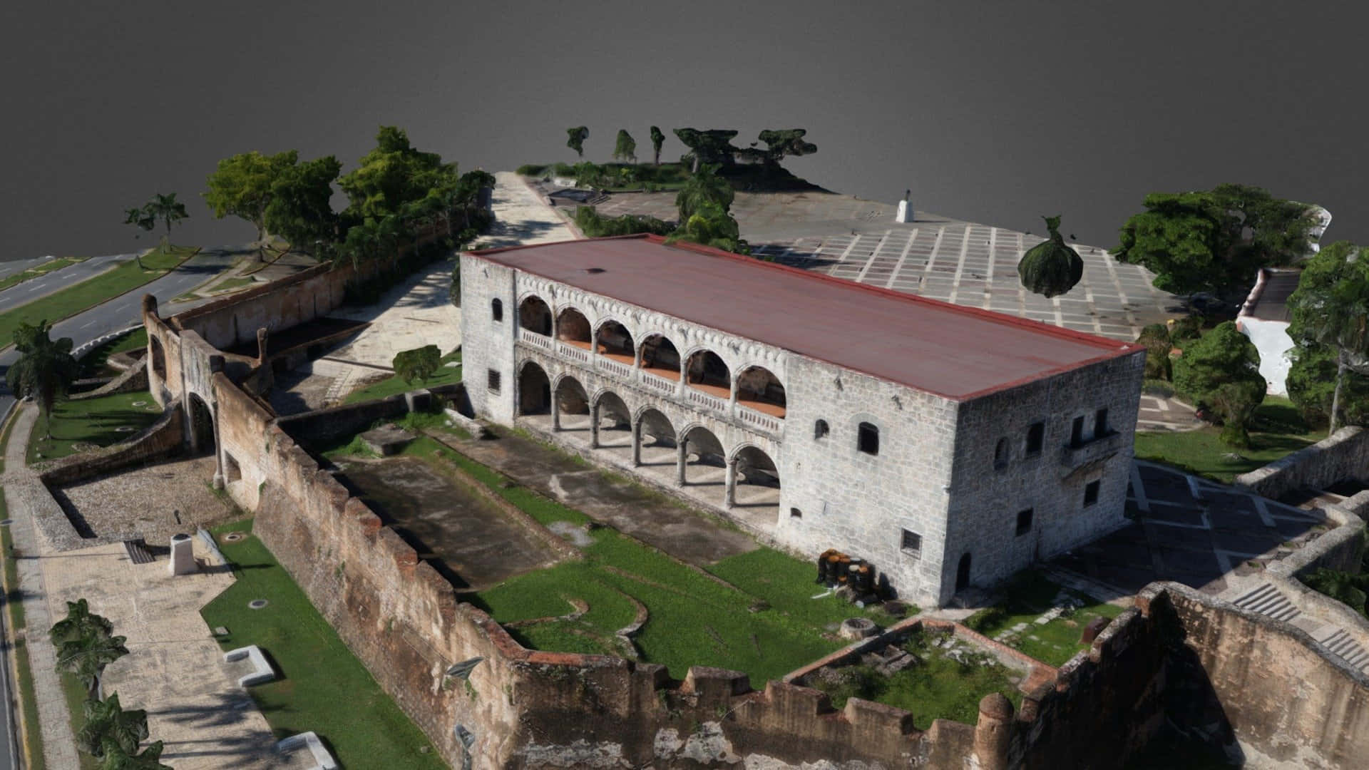 3d Model Of The Historical Alcazar De Colon