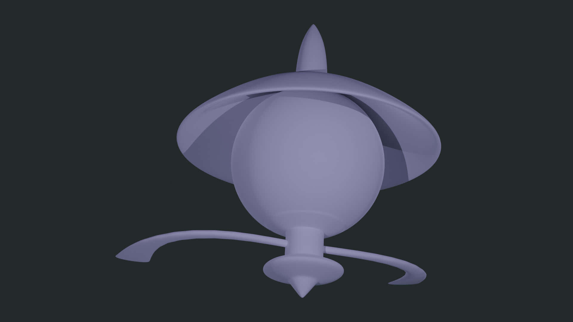 3d Model Render Of The Mystical Lampent Pokemon