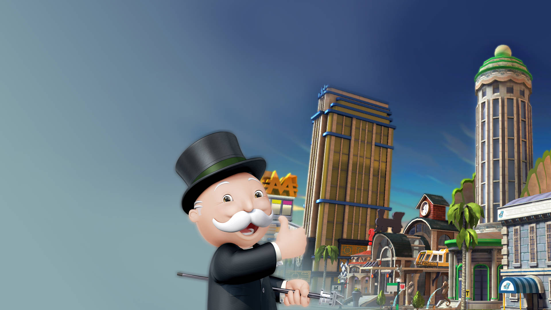 3d Monopoly Man Background