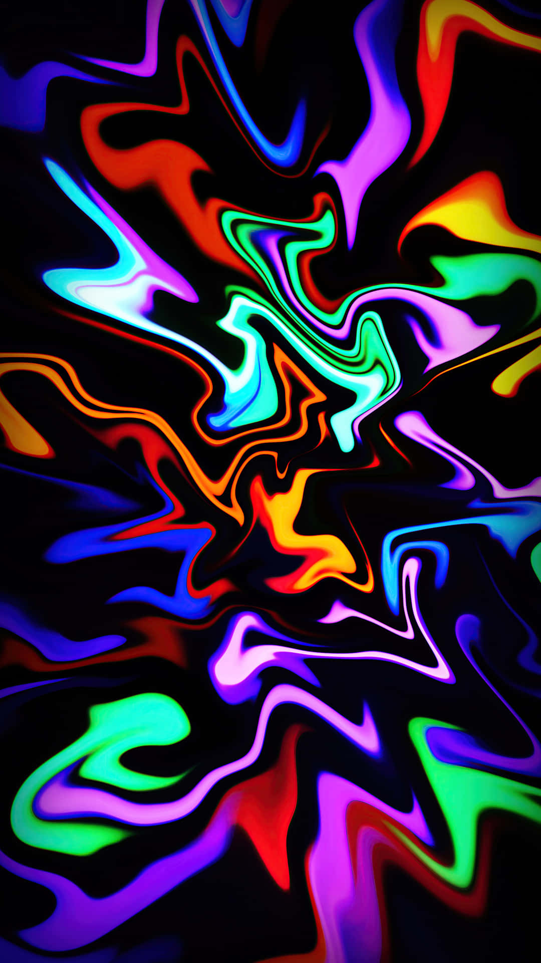 3d Neon Paint Splash Art Background