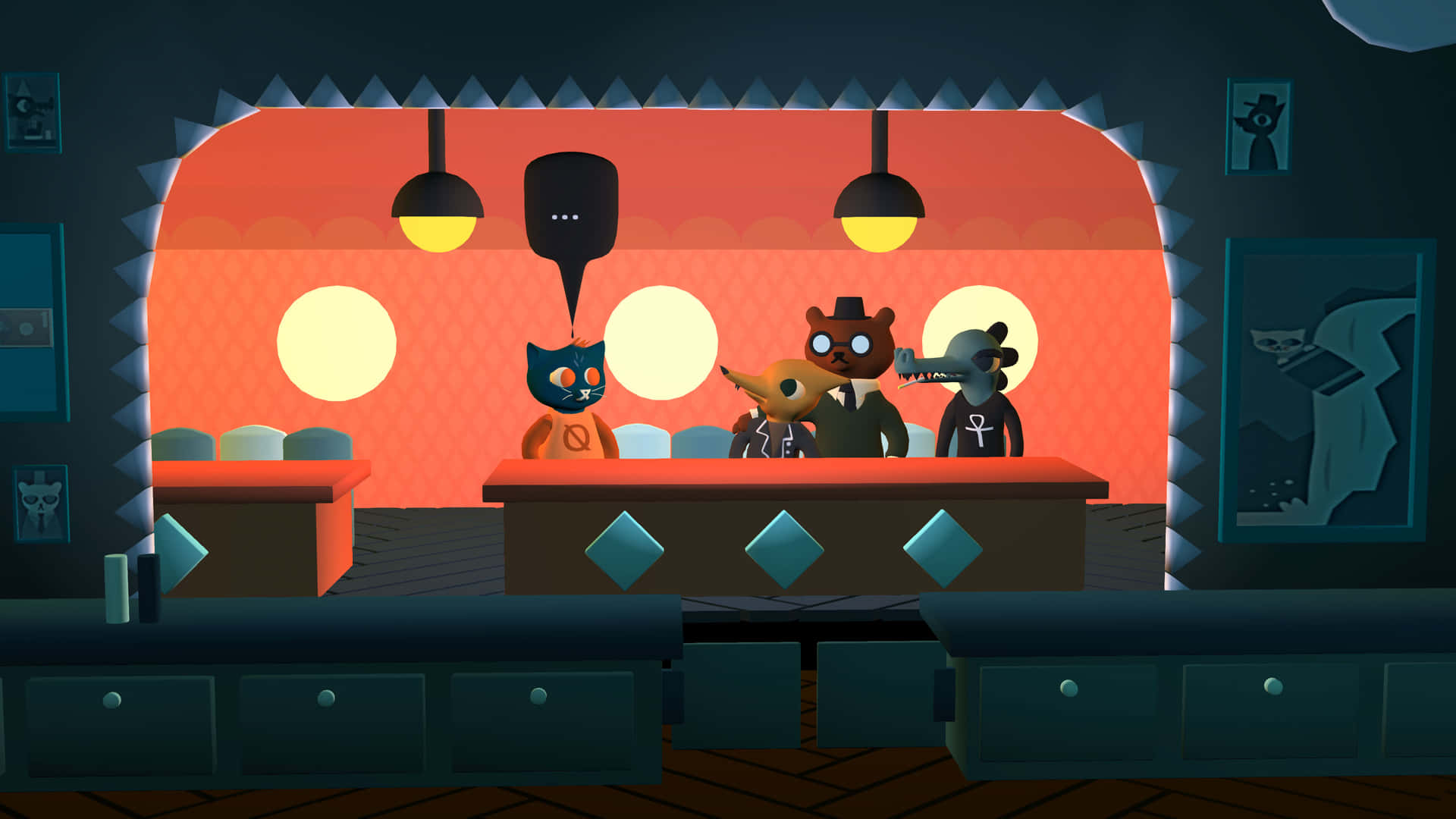 3d Night In The Woods Background