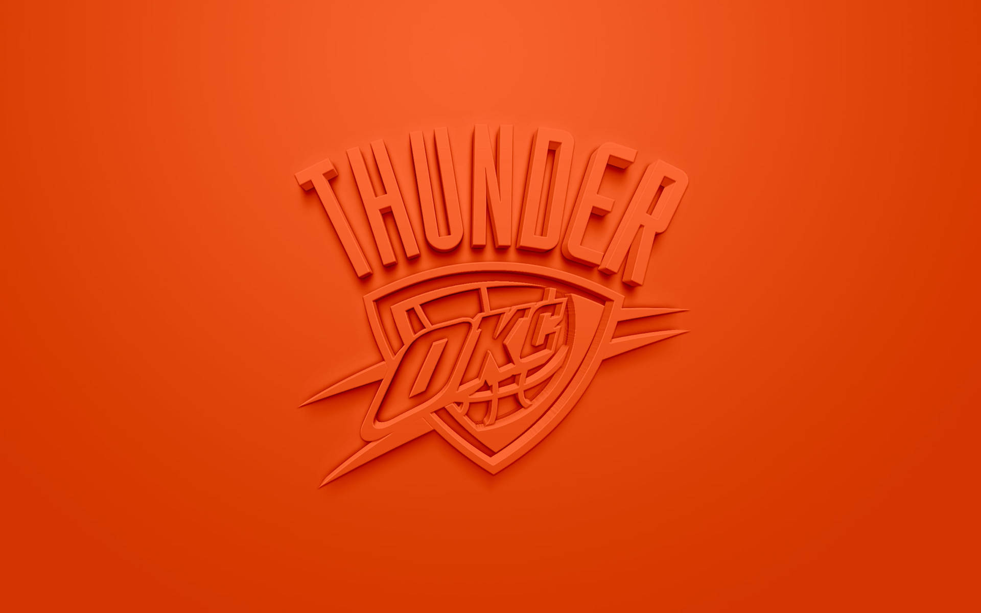 3d Orange Oklahoma City Thunder Background
