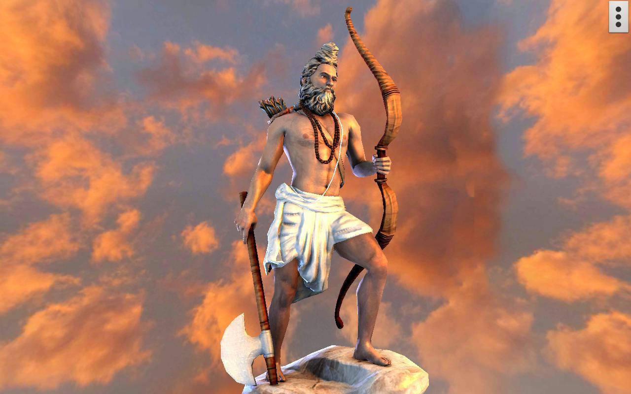 3d Parshuram Cloudy Backdrop Background