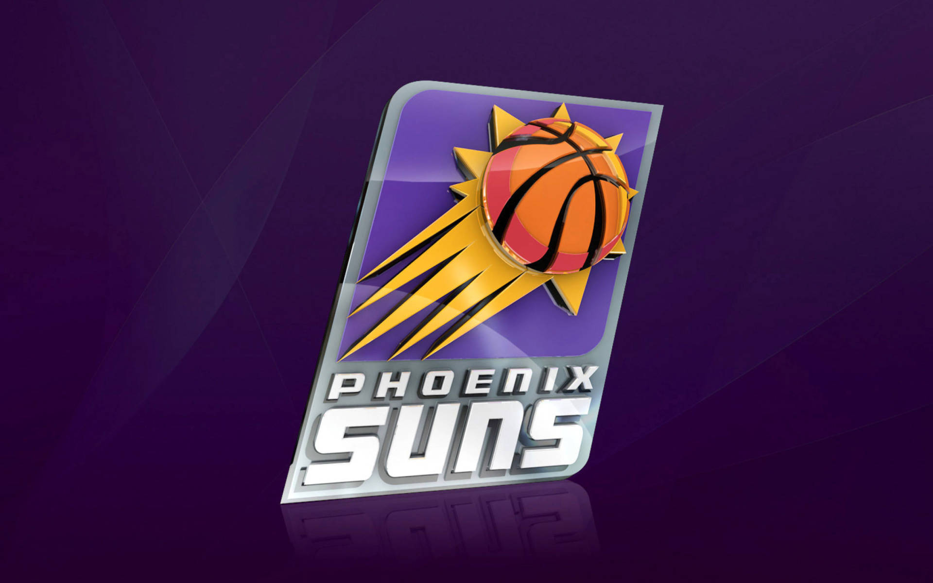 3d Phoenix Suns Emblem In Purple