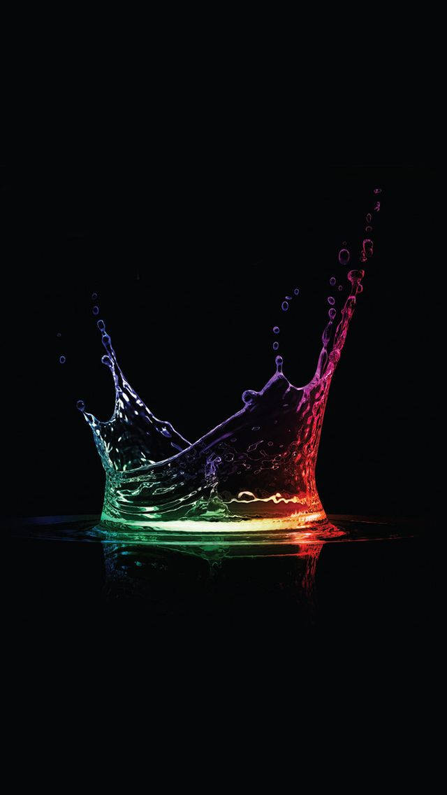 3d Phone Colorful Water Splash Background