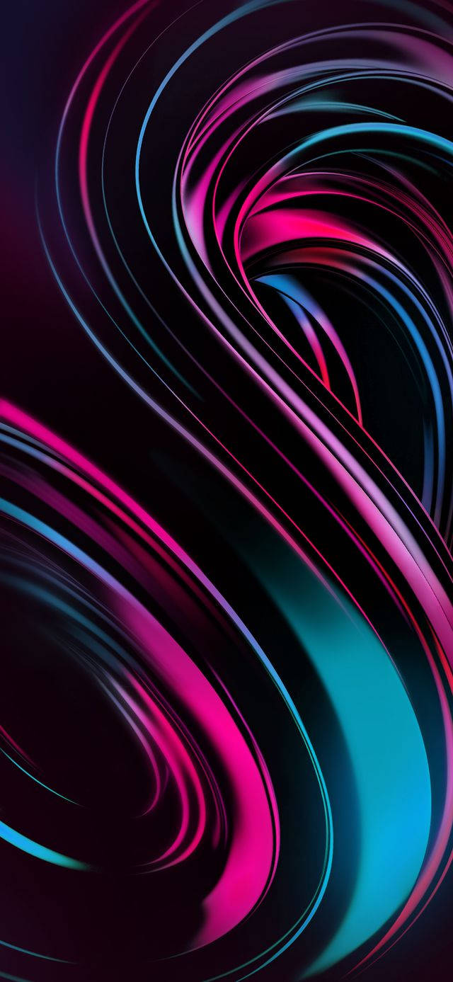 3d Phone Pink Blue Swirly Patterns Background