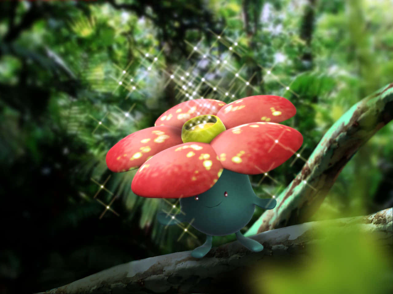 3d Photo Of Vileplume Background