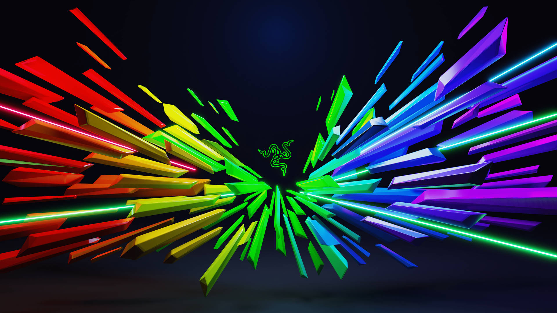 3d Rainbow Aesthetic Razer Background