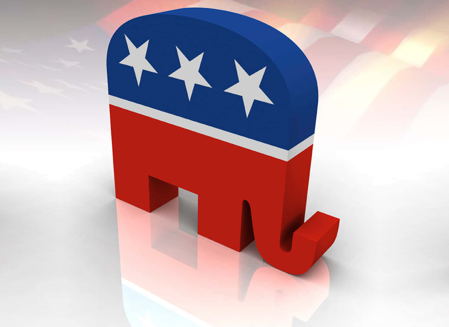 3d Representation Of The Republican Elephant Symbol