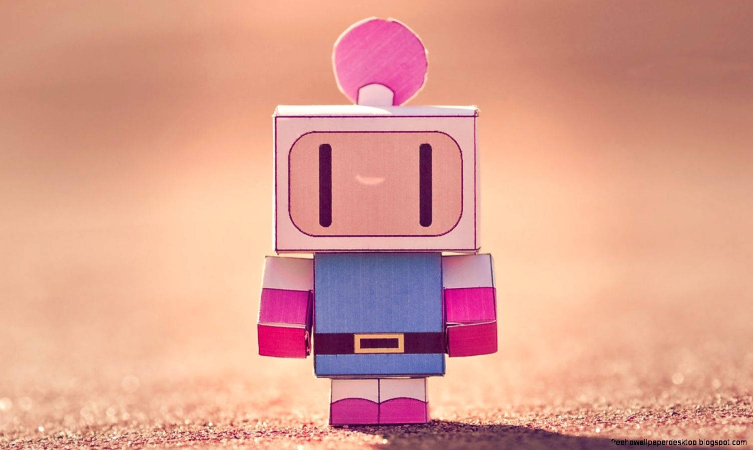 3d Robot Cute Laptop Background