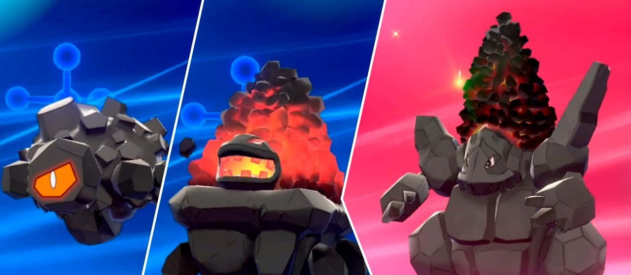 3d Rolycoly, Carkol, And Coalossal