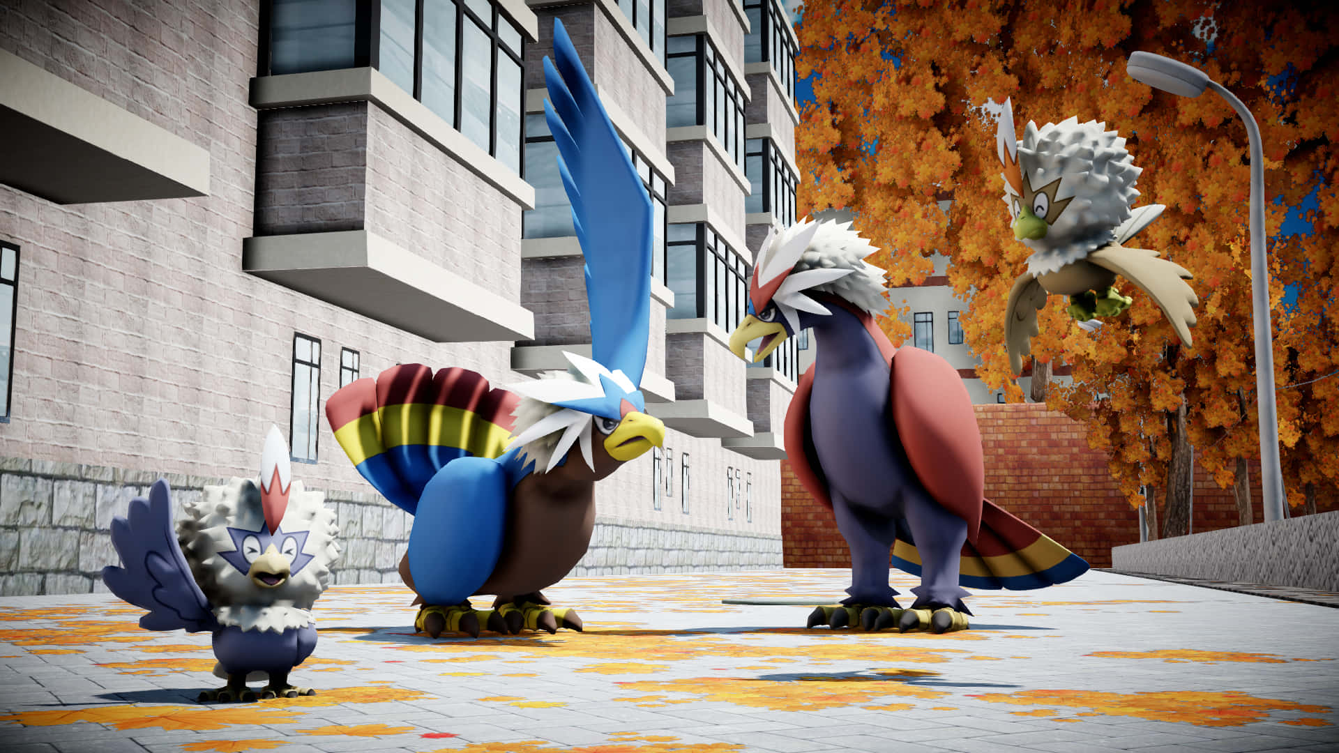 3d Rufflet And Braviary With Shiny Counterparts