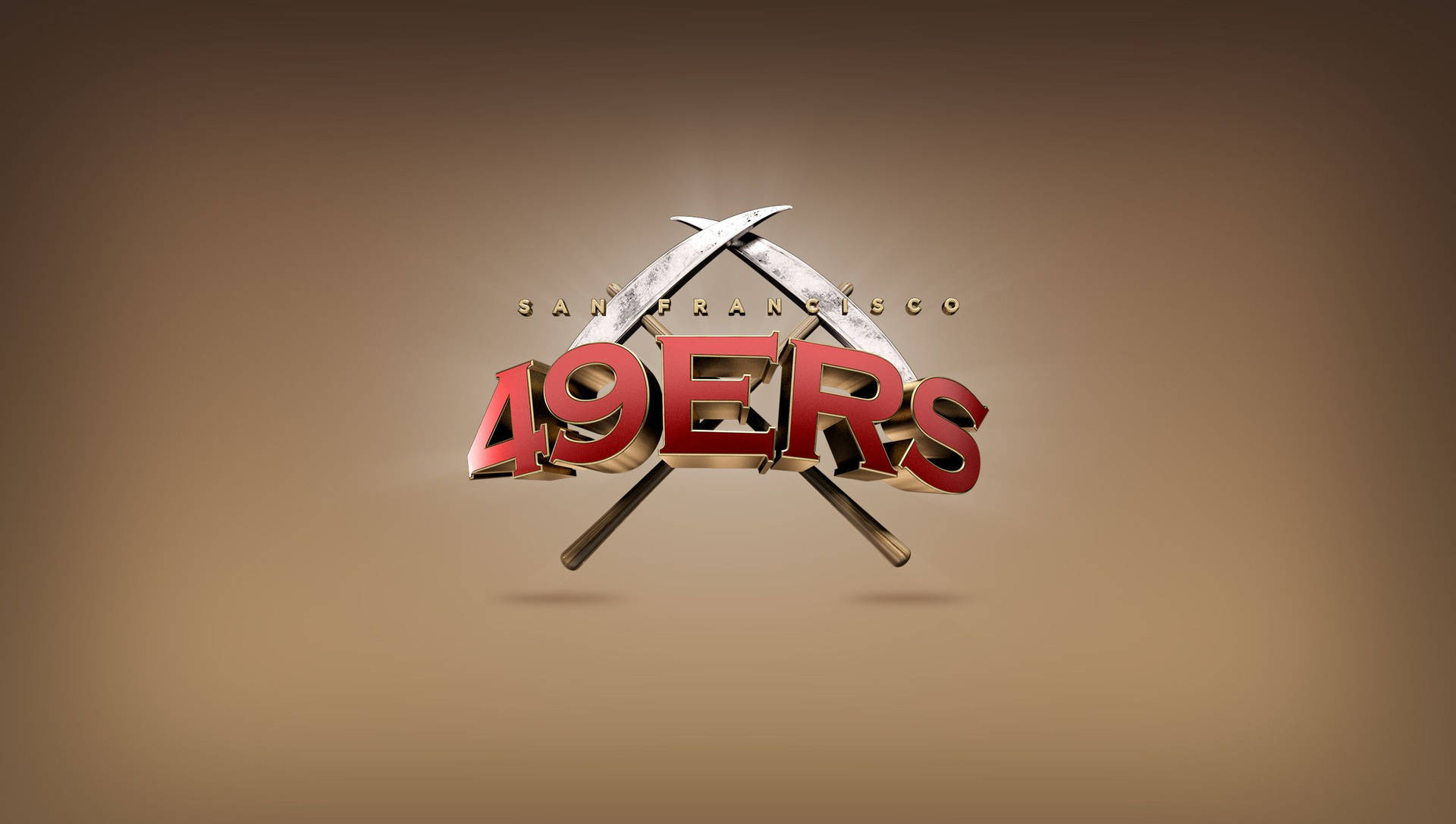 3d San Francisco 49ers Logo Background