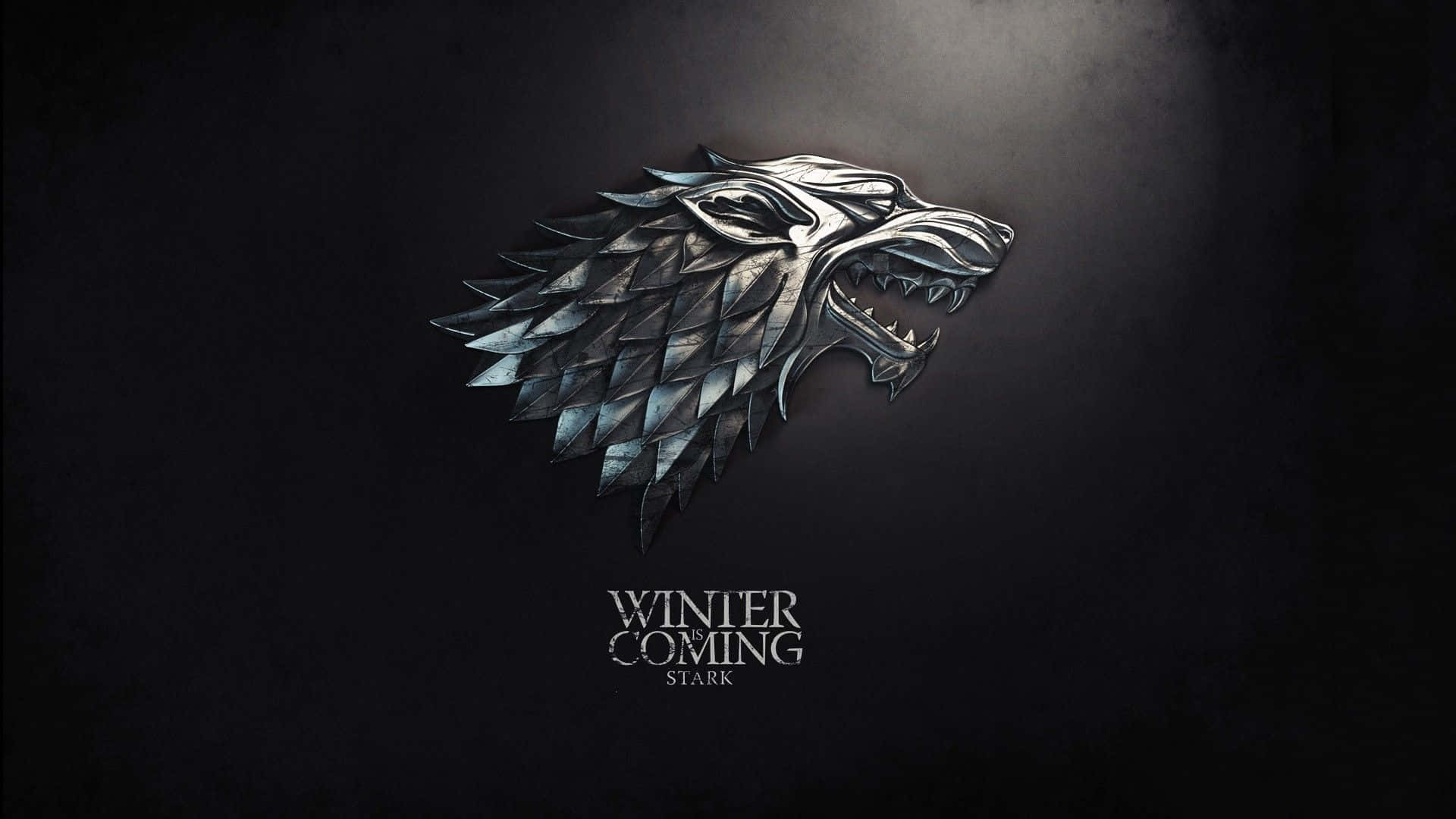 3d Silver House Stark Logo Background