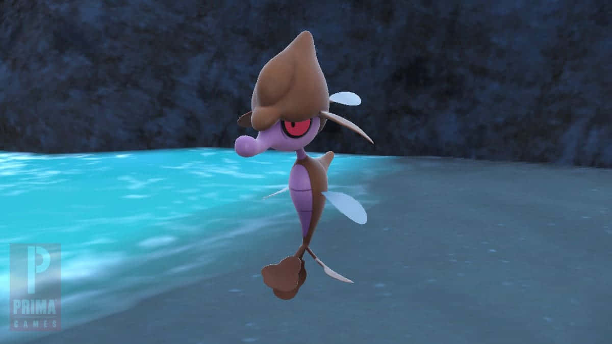 3d Skrelp At The Beach Background