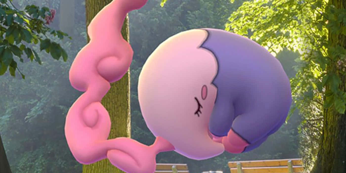 3d Sleeping And Floating Musharna Background