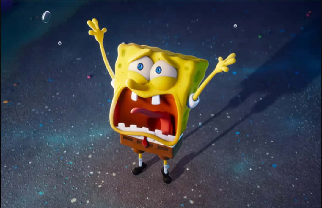 3d Spongebob Crying Background