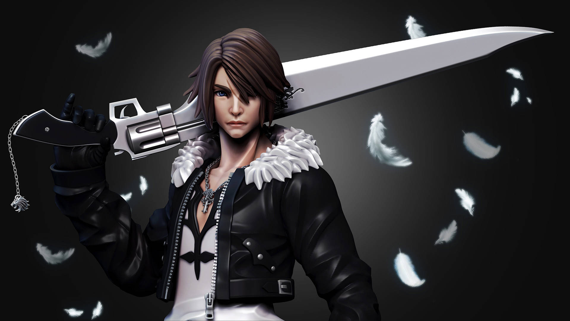 3d Squall Final Fantasy 8 Background