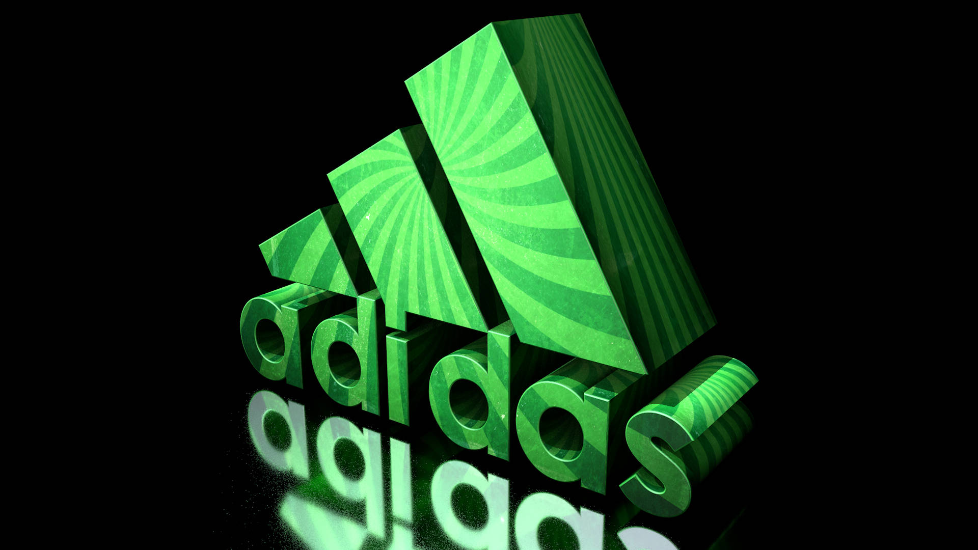 3d Swirl Adidas Logo Background