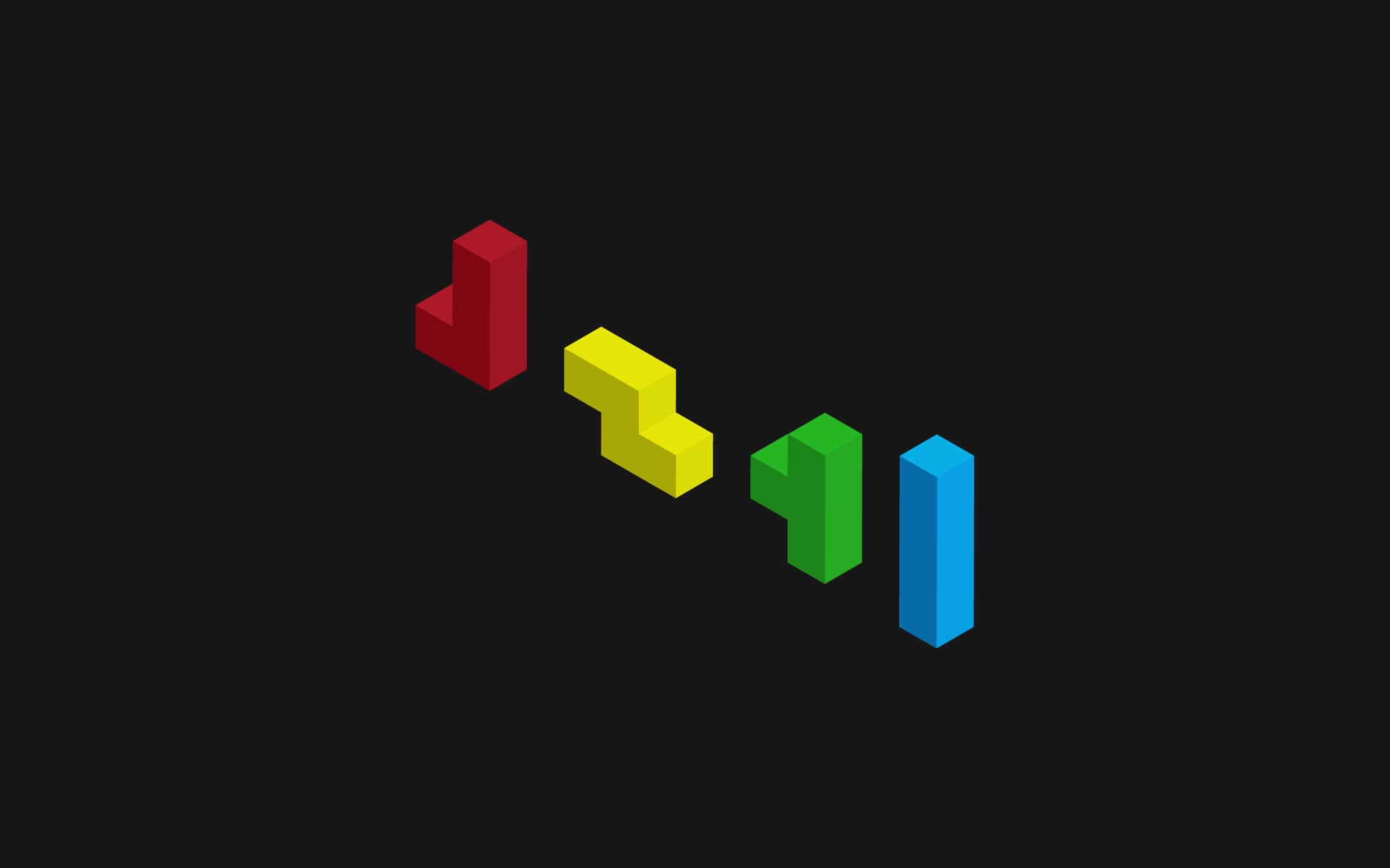 3d Tetris Blocks Minimal Background Background