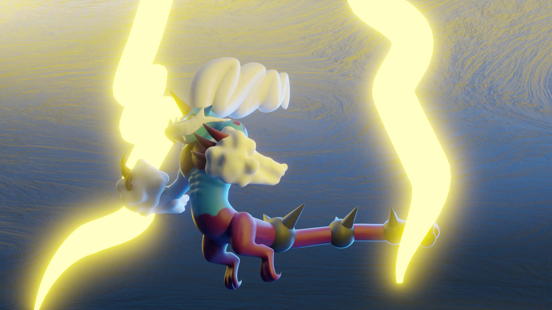 3d Thundurus Lightning Background