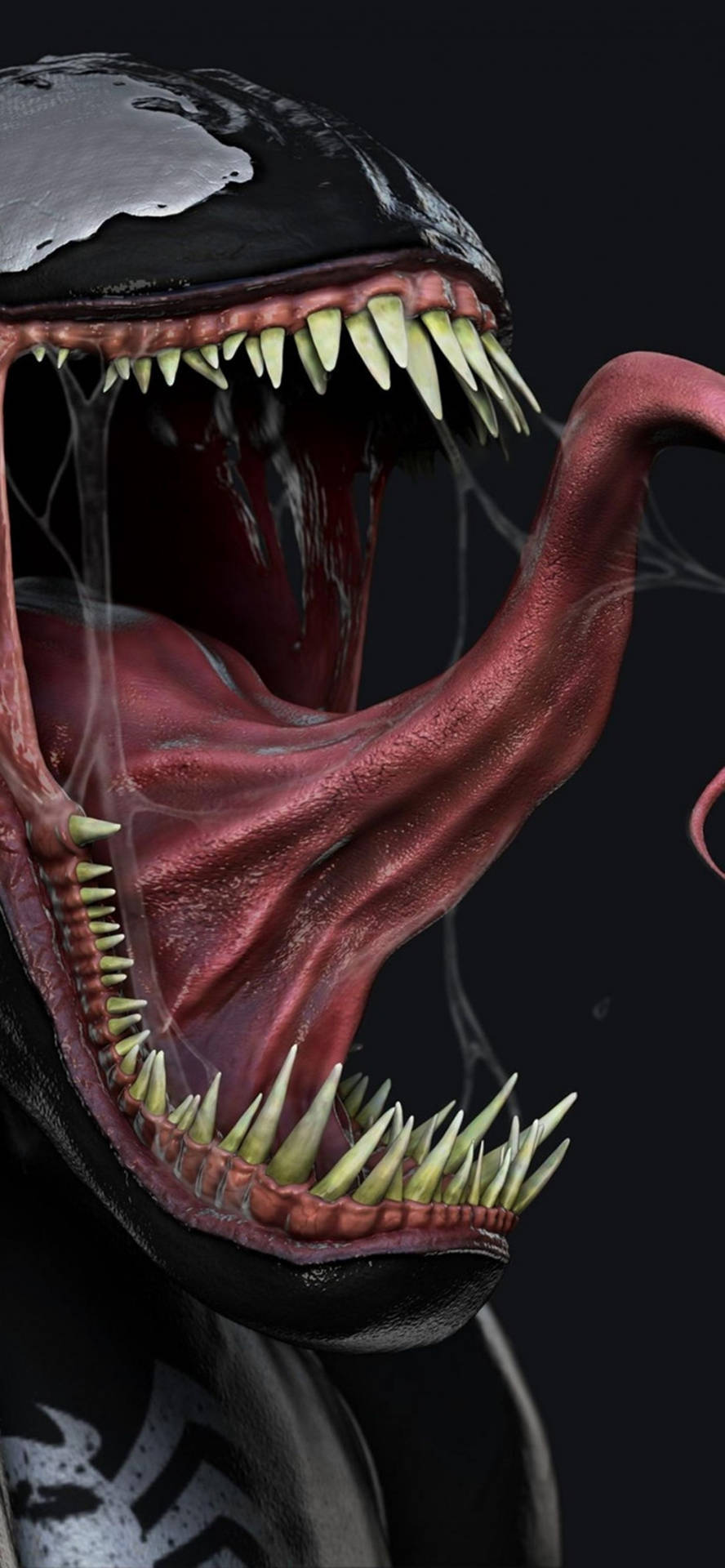 3d Tongue Art Venom Iphone Background