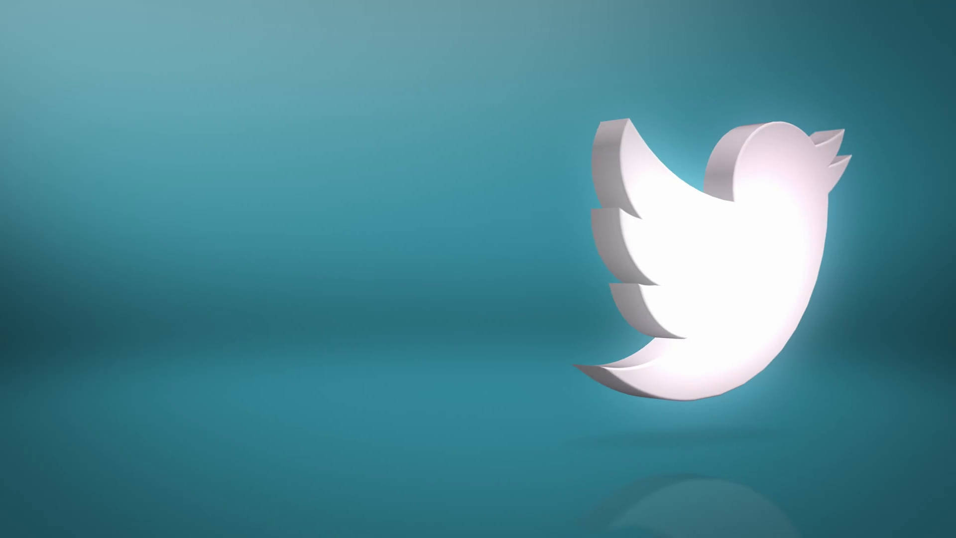 3d Twitter Logo Background