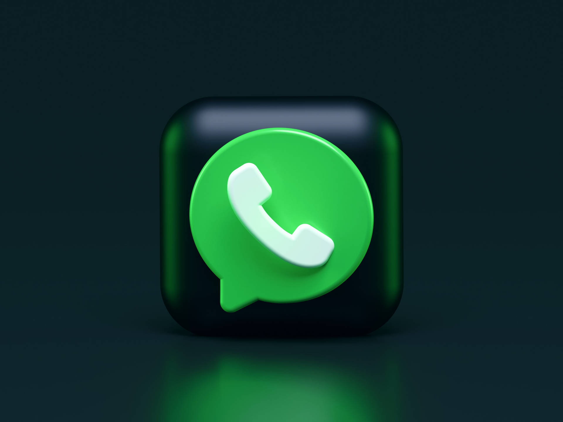 3d Whatsapp Logo Animated Desktop Background