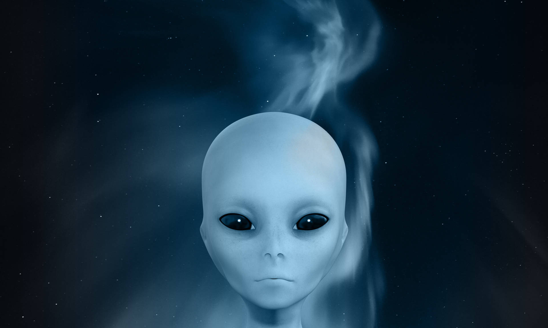 3d White Alien Background