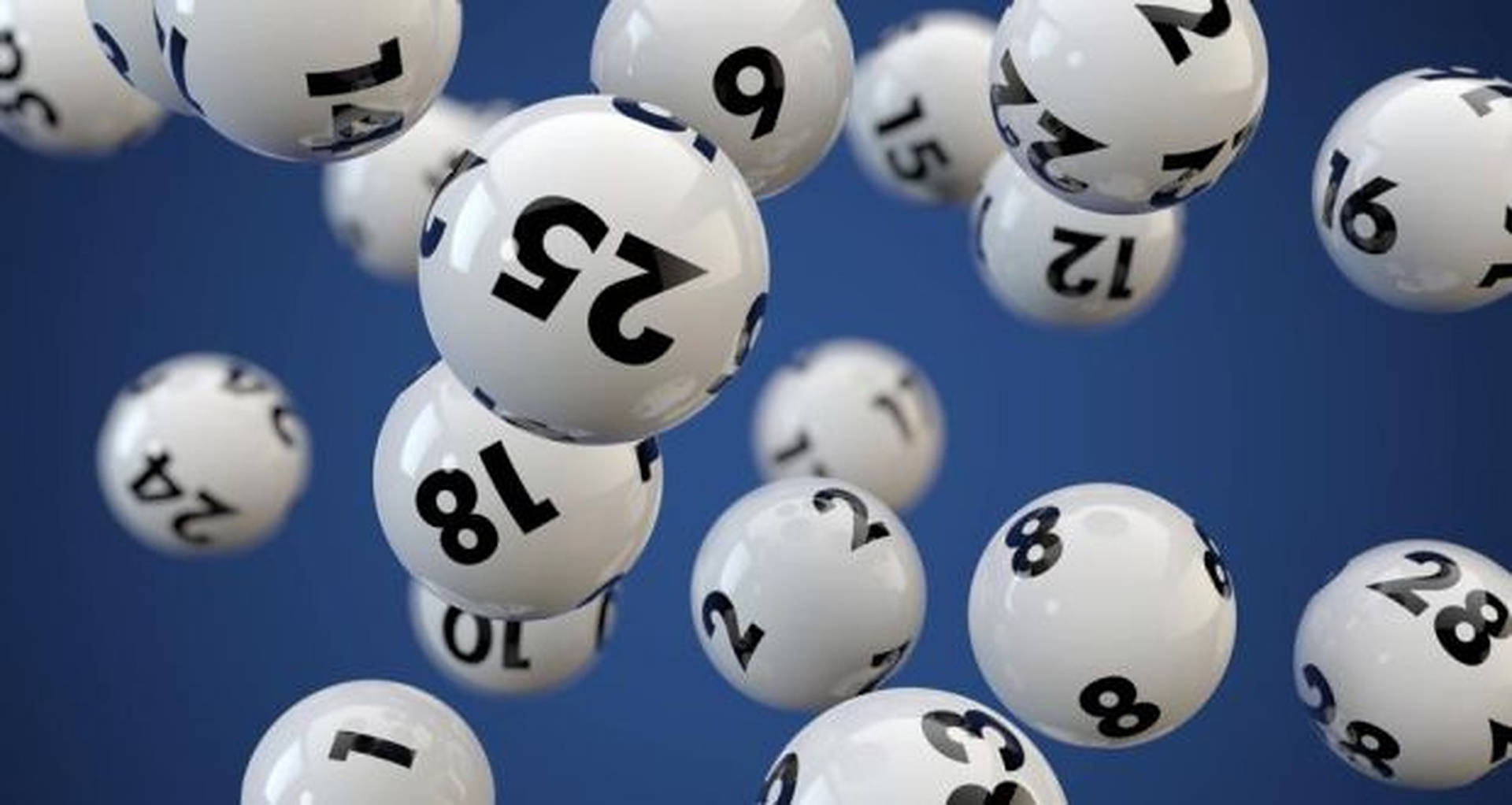 3d White Lottery Balls