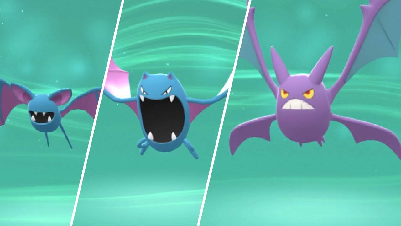 3d Zubat Evolution Line Background