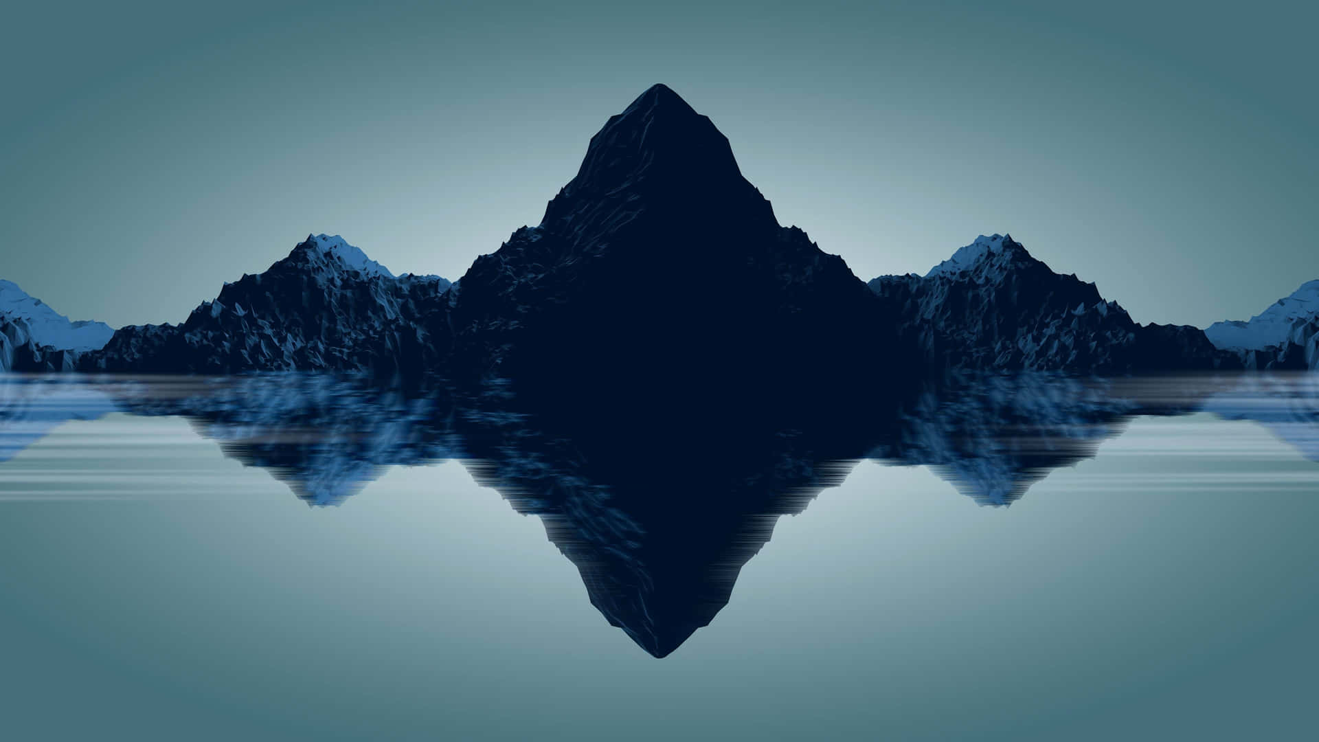 4 K Dark Mountain Reflection
