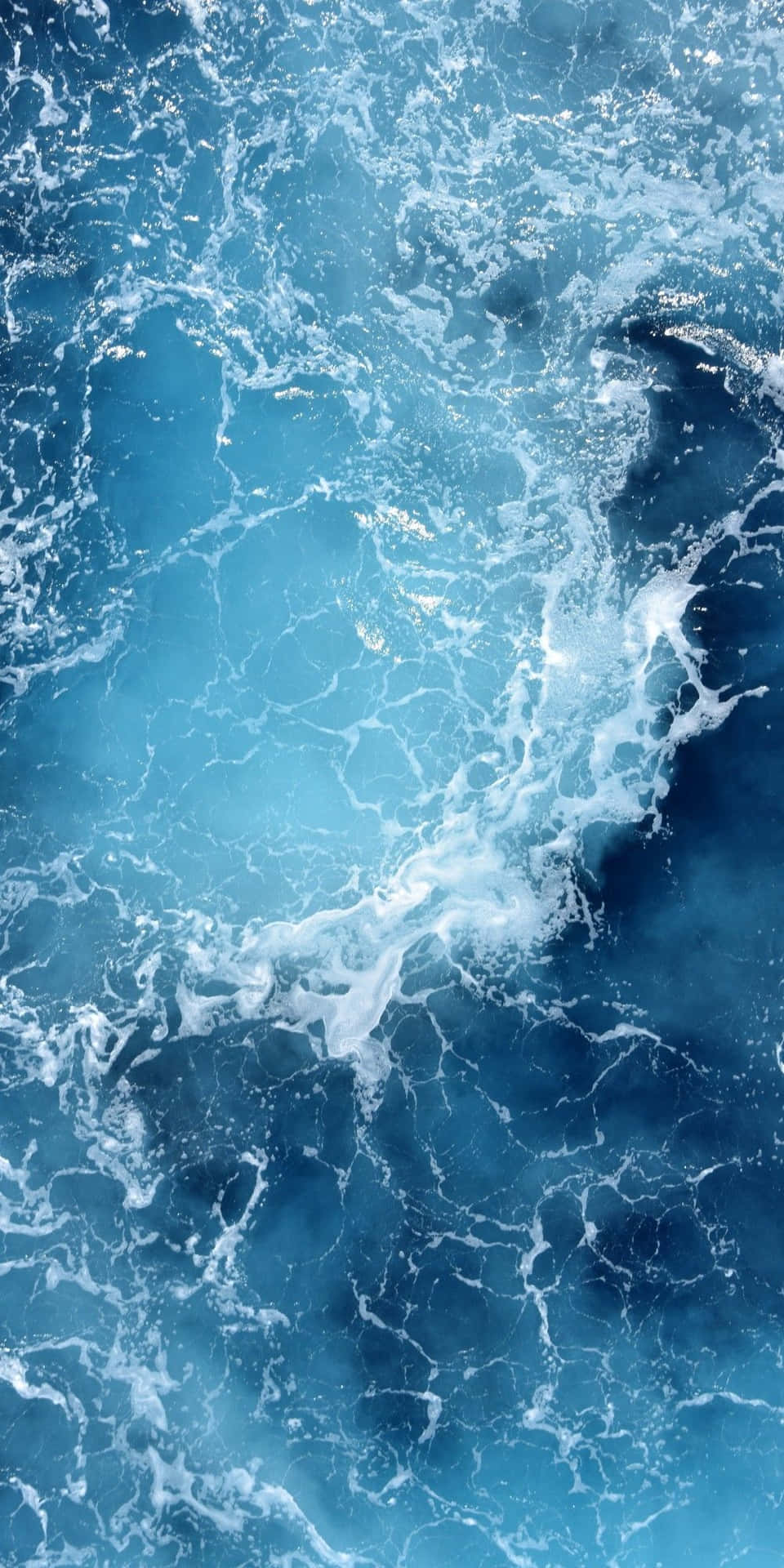 4 K Ultra H D Deep Blue Ocean Waves Background