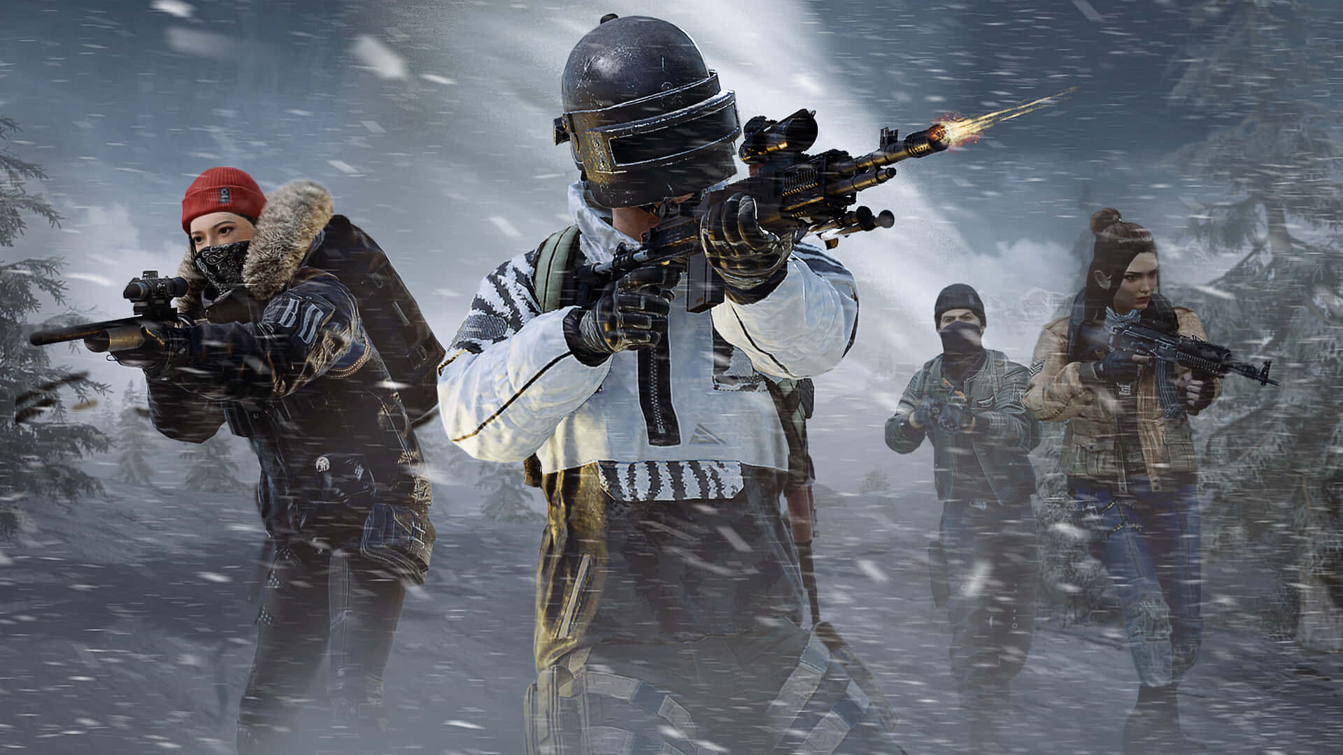 4 Man Team Pubg 1920x1080 Background