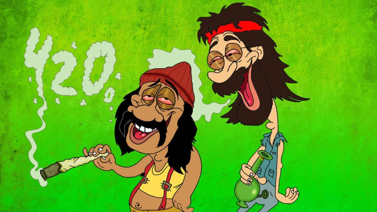 420 Stoned Cartoons Background