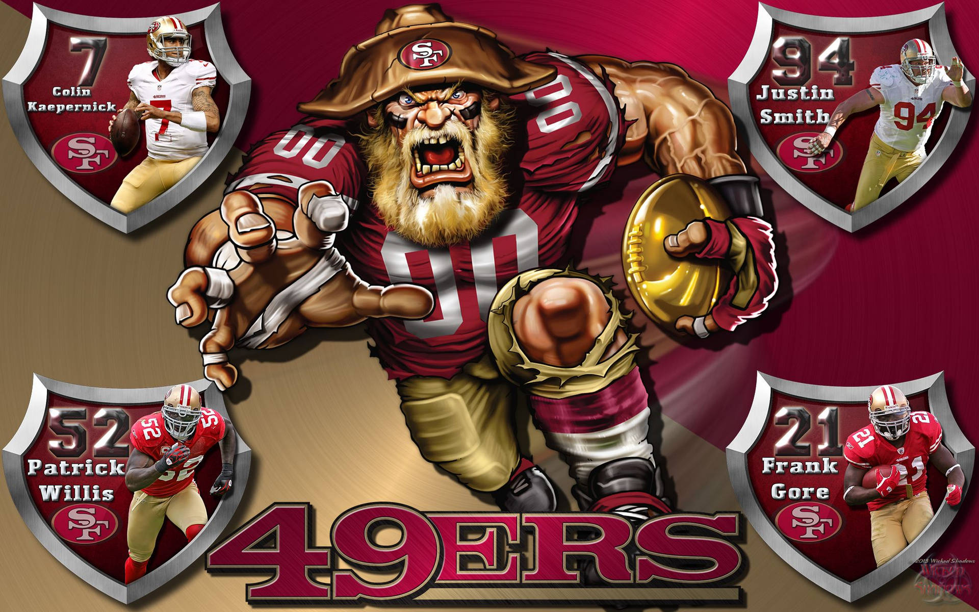 49ers Players Poster Background