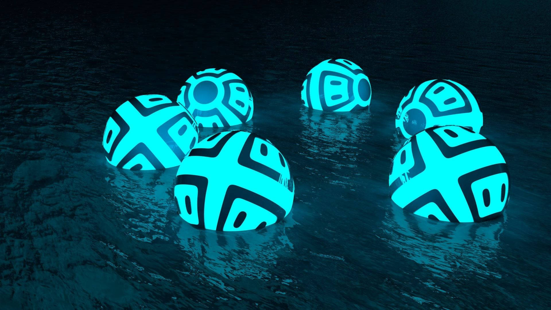 4d Neon Spheres