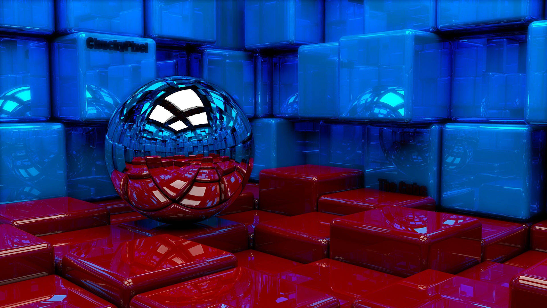 4d Silver Ball Background