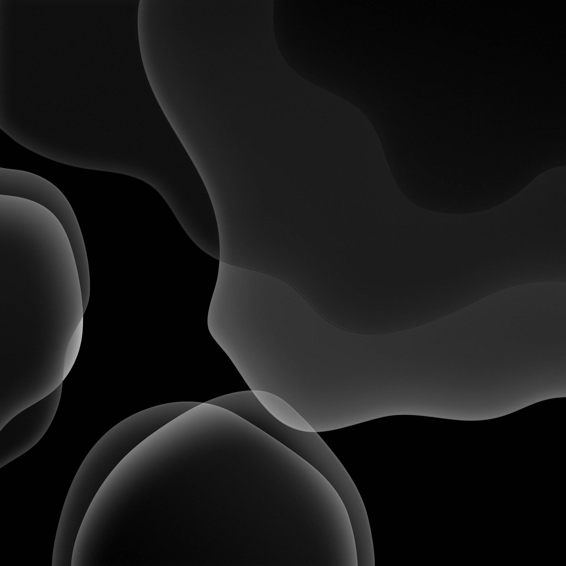 4d Ultra Hd Grayscale Blobs Background